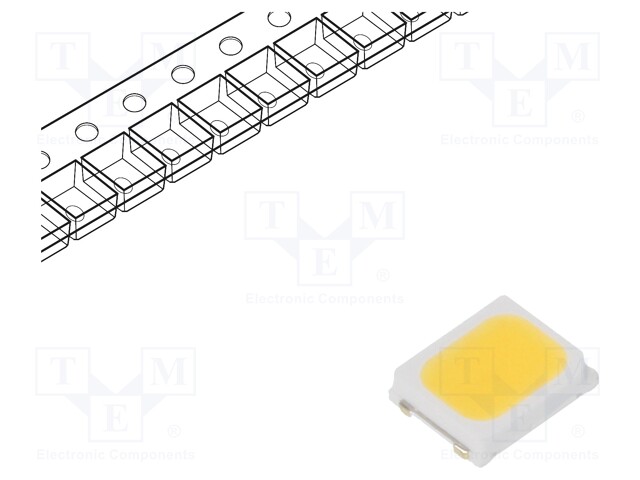 LED; SMD; 2835,PLCC2; white warm; 18÷26lm; 3325-3575K; 80; 120°