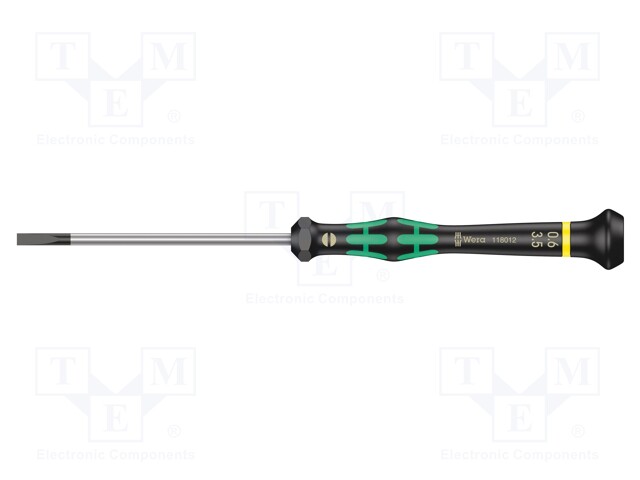 Screwdriver; slot; precision; 3,5x0,6mm; Series: Kraftform Micro