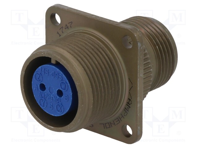 Connector: circular; Series: 97; socket,plug; female; PIN: 2; 13A