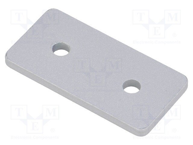 Flat bar; for profiles; W: 30mm; L: 60mm; steel; Colour: silver