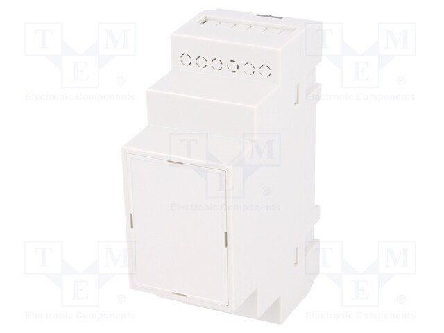 Enclosure: for DIN rail mounting; Y: 90mm; X: 35mm; Z: 65mm; grey