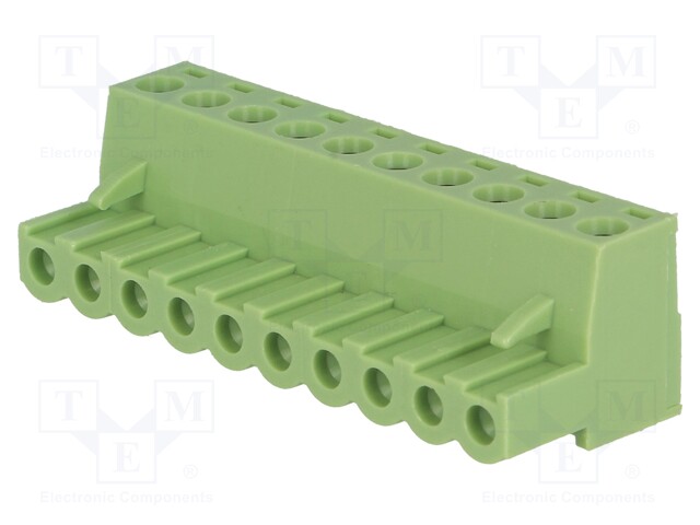 Pluggable terminal block; 5mm; ways: 10; straight; plug; female