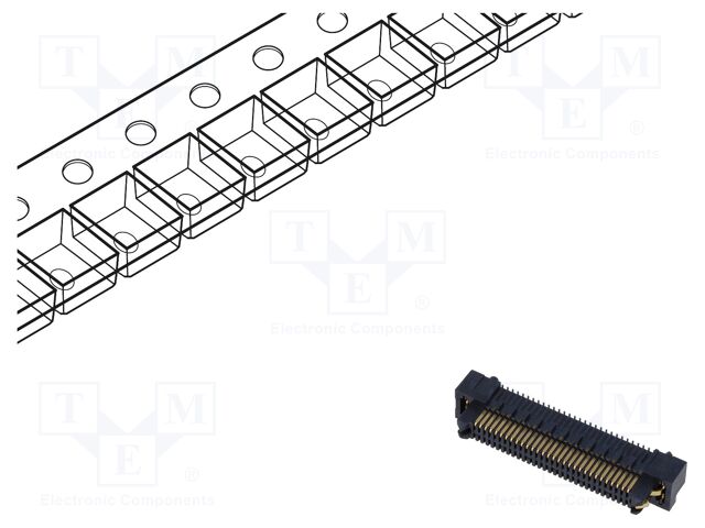 Connector: PCB to PCB; male; PIN: 60; 0.8mm; ERM8; gold-plated; SMT