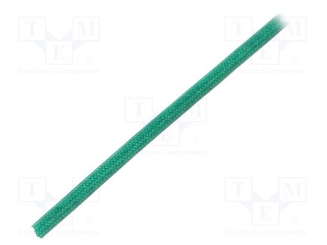 Insulating tube; green; -20÷155°C; Øint: 1.5mm; L: 200m