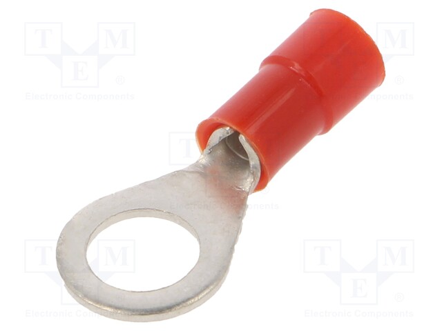 Tip: ring; M6; Ø: 6.2mm; 0.25÷1.5mm2; crimped; for cable; insulated