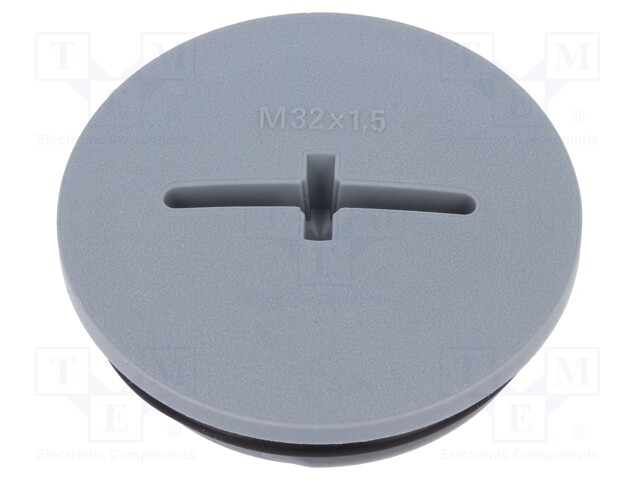 Stopper; M32; IP68; Mat: polyamide; dark grey; with seal