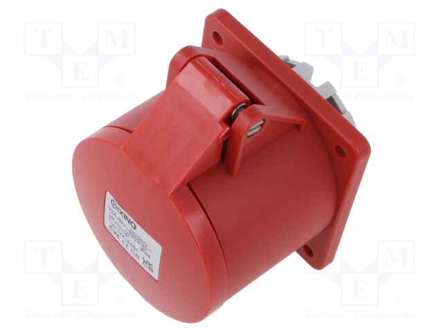 Connector: AC supply; socket; female; 32A; IEC 60309; IP44; 400V