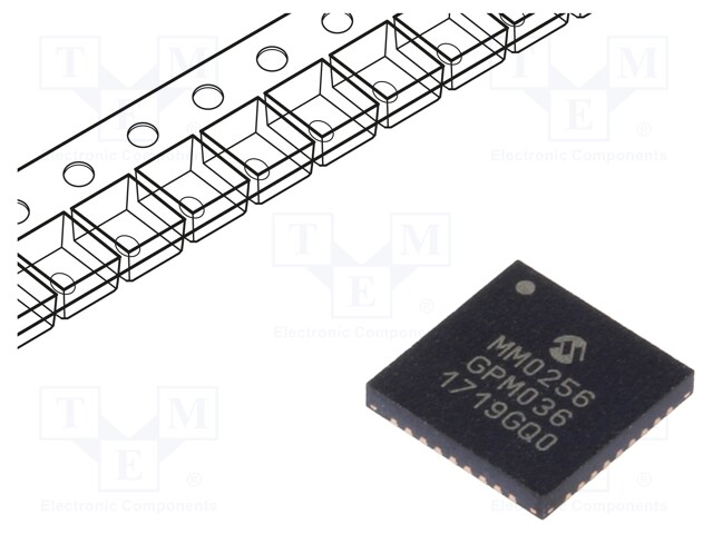 PIC microcontroller; Memory: 256kB; SRAM: 32kB; 2÷3.6VDC; SMD