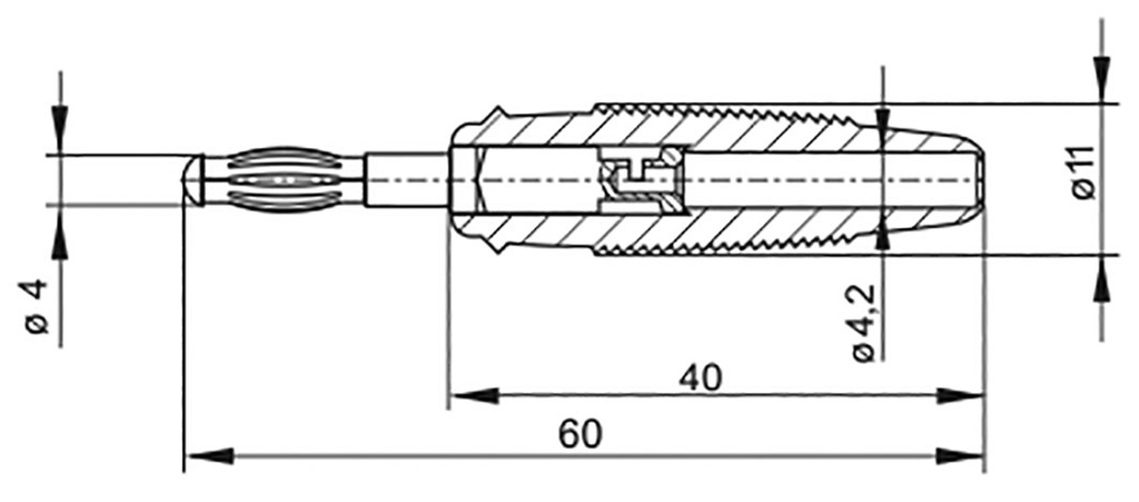 Connector: 4mm banana; plug; 32A; 60VDC; green; non-insulated; 3mΩ