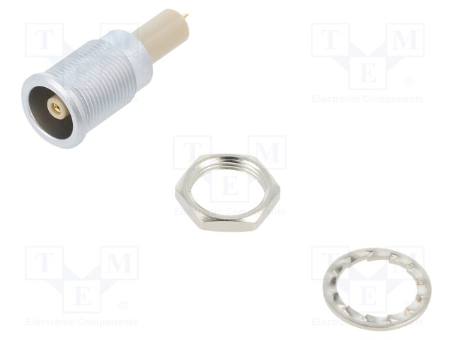 Connector: circular; Series: 0S; socket; female; soldering; PIN: 1