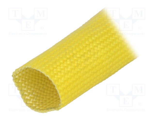 Insulating tube; yellow; -30÷155°C; Øint: 22mm; L: 50m; 3kV/mm