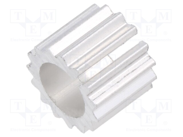 Heatsink: extruded; round; TO39,TO5; aluminium; W: 12.5mm; H: 10mm