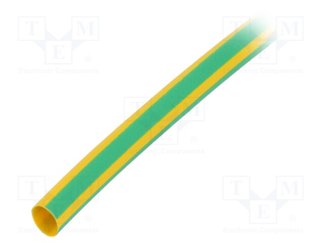 Heat shrink sleeve; 3: 1; 6mm; L: 1m; yellow-green