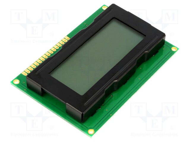 Display: LCD; alphanumeric; FSTN Positive; 16x4; 87x60x13.5mm; LED