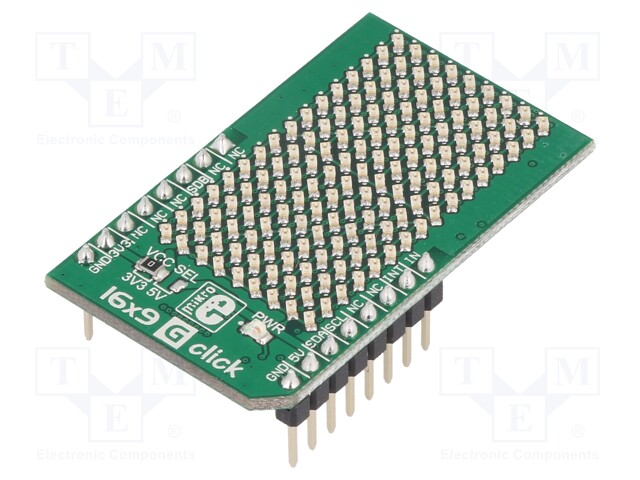 Click board; LED matrix; I2C; IS31FL3731; mikroBUS connector