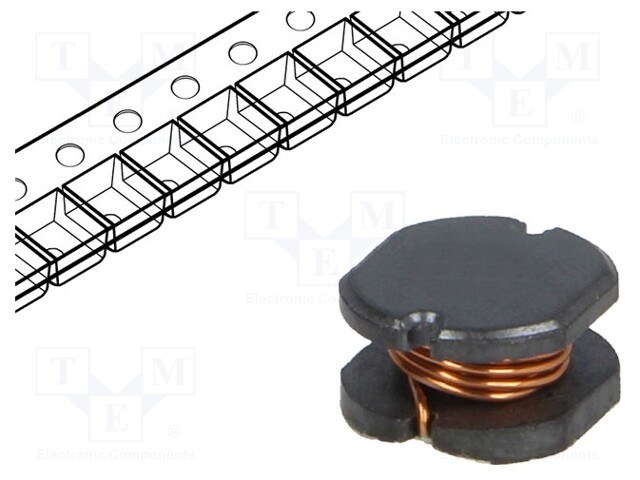 Inductor: wire; SMD; 1005; 330uH; 0.52A; 1.15Ω