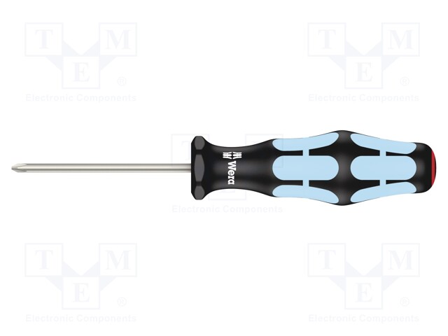 Screwdriver; Phillips; PH0; Blade length: 60mm; Overall len: 141mm