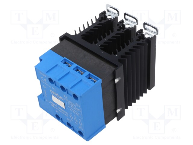 Relay: solid state; Ucntrl: 10÷30VDC; 22A; 24÷520VAC; 3-phase; DIN