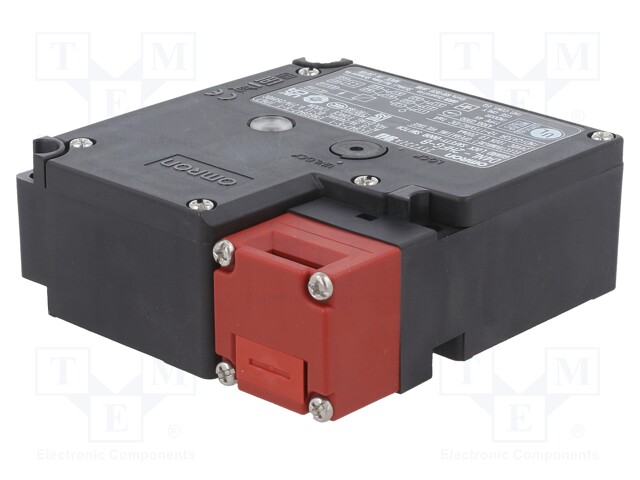 Safety Interlock Switch, D4NL Series, 5PST-NC, Screw, 240 VAC, 3 A