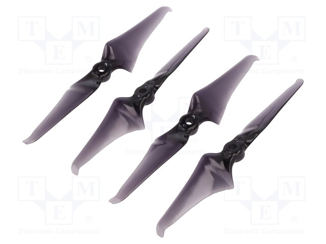 Propeller; black; Pcs: 4; Kit: 2x CW + 2x CCW; Number of blades: 2