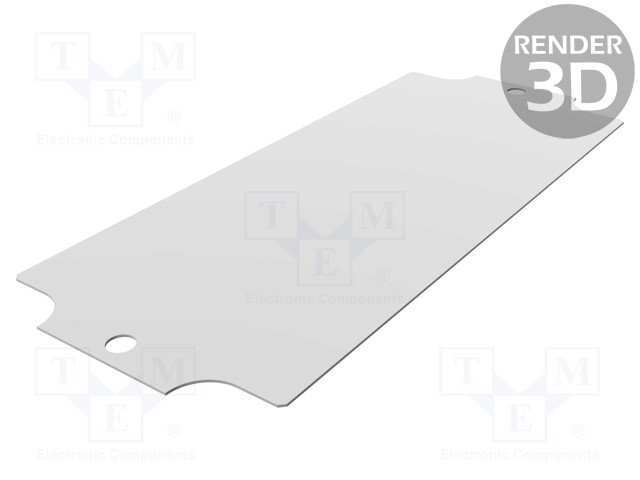 Mounting plate; steel; W: 63mm; L: 148.5mm; Series: 1590ZGRP