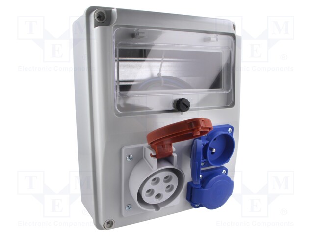 Electric switchboard; IP44; wall mount; Enclos.mat: ABS