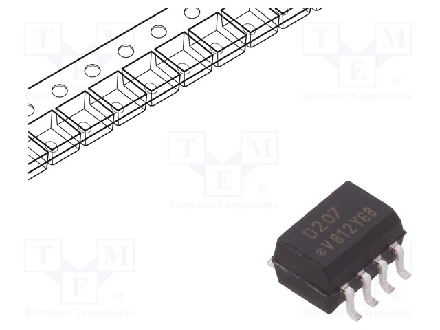 Optocoupler; SMD; Channels: 2; Out: transistor; Uinsul: 5.3kV