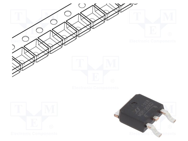 Diode: Schottky rectifying; SMD; 60V; 10A; Ufmax: 0.7V; TO252