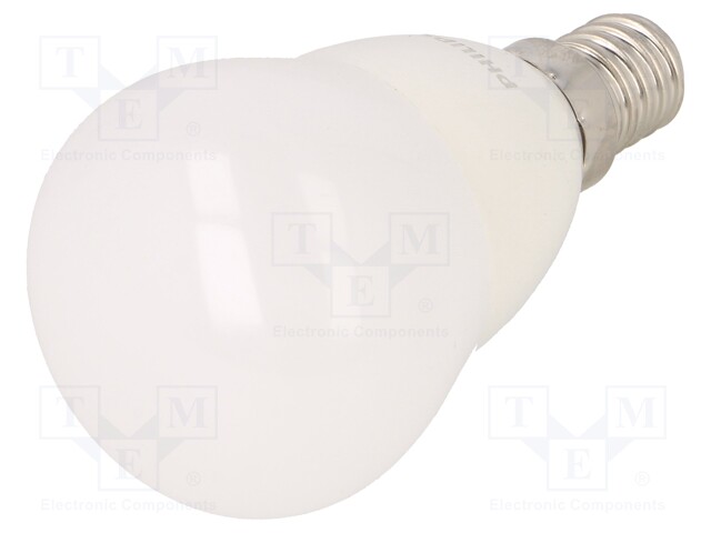 LED lamp; neutral white; E14; 230VAC; 520lm; 5.5W; 4000K; CRImin: 80