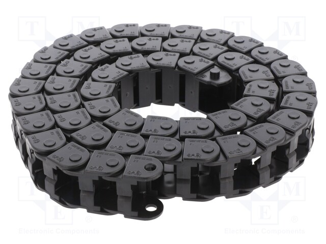 Cable chain; Series: E08; Bend.rad: 38mm; L: 1000mm; Int.width: 20mm