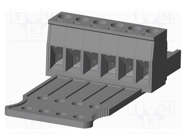 Connector: pluggable terminal block; plug; female; straight; grey