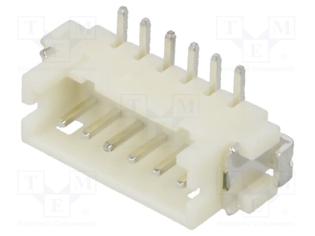 Pin Header, Wire-to-Board, 1.25 mm, 1 Rows, 6 Contacts, Surface Mount, M30-6 Series