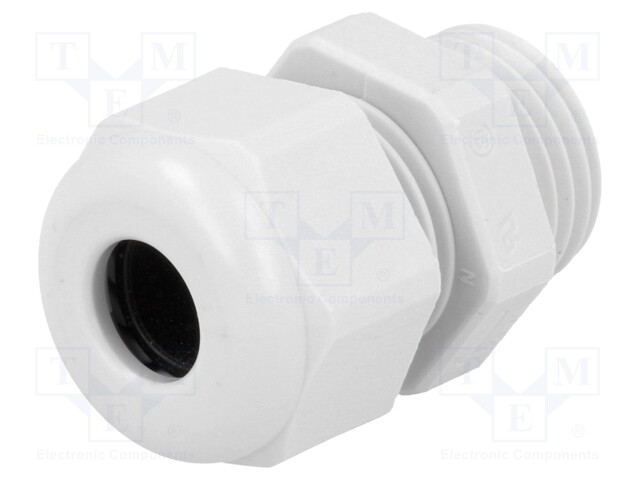 Cable gland; PG9; IP68; Mat: polyamide; light grey; UL94V-0