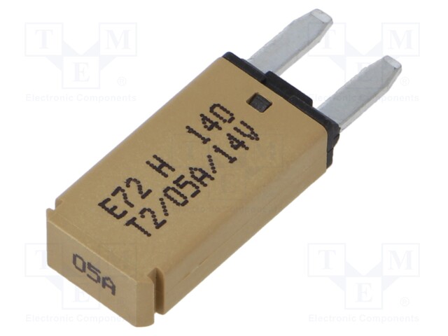 Fuse: fuse; 5A; 12VDC; automotive; 12.45mm