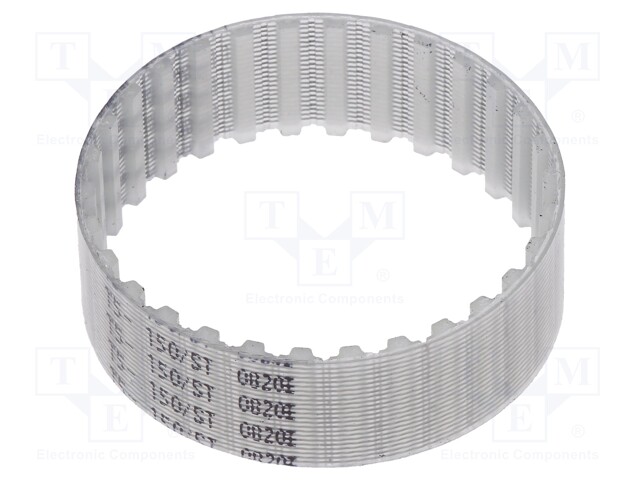 Timing belt; T5; W: 16mm; H: 2.2mm; Lw: 150mm; Tooth height: 1.2mm