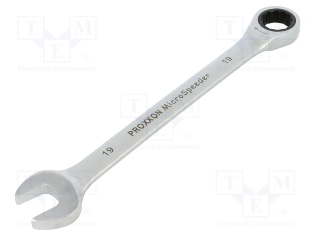 Wrench; combination spanner; 19mm; MicroSpeeder