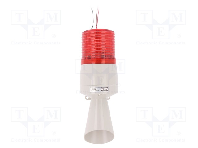 Signaller: lighting-sound; 24VDC; Colour: red; IP54; -30÷50°C