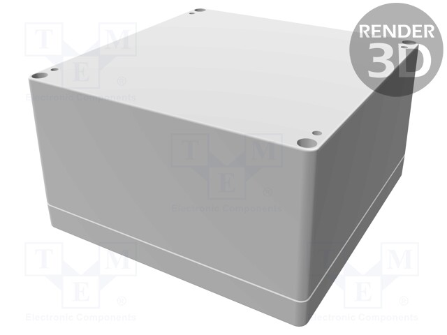 Enclosure: multipurpose; X: 160mm; Y: 160mm; Z: 90mm; 1554; grey