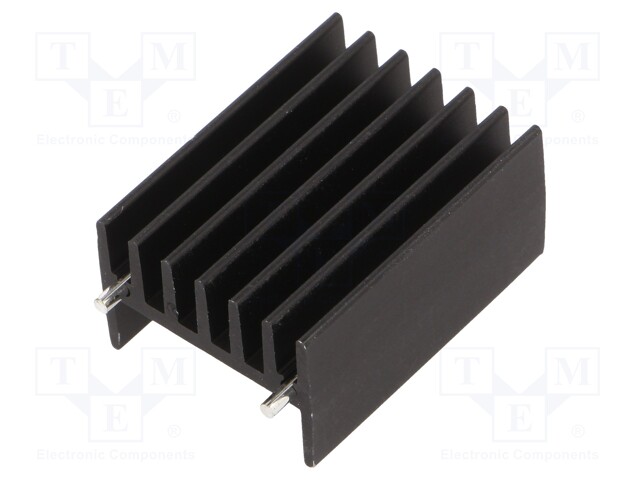 Heatsink: extruded; TO247; black; L: 16mm; W: 23.4mm; H: 32mm; 11°C/W