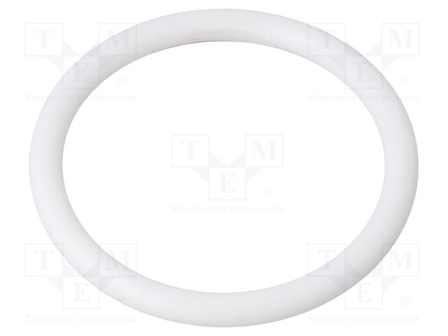 O-ring gasket; silicone; Thk: 4mm; Øint: 38mm; white; -60÷160°C