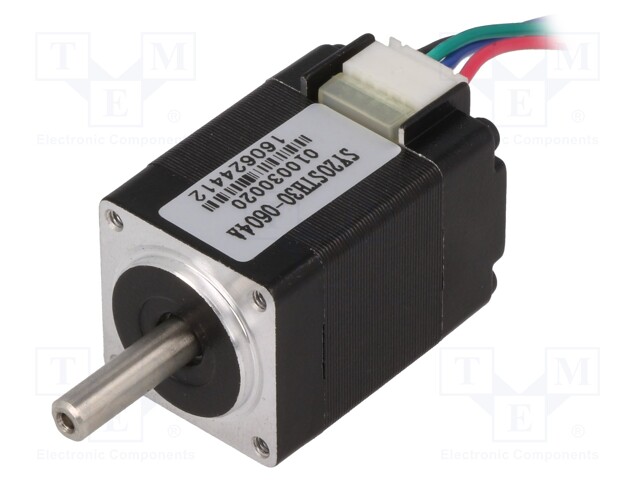 Motor: stepper; 3.9VDC; Shaft: D spring; max.17.6mNm; 600mA