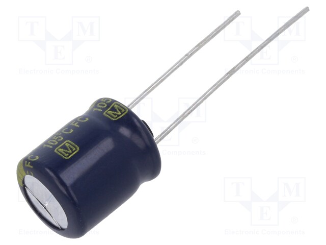 Electrolytic Capacitor, 100 µF, 63 V, EEUFC Series, ± 20%, Radial Leaded, 3000 hours @ 105°C