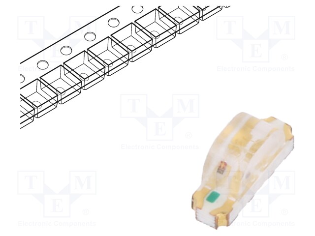 LED; SMD; 1204; green/blue/orange; 3.2x1x1.48mm; 140°; 20mA