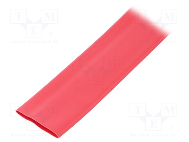 Heat shrink sleeve; flexible; 2: 1; 25.4mm; L: 10m; red; polyolefine