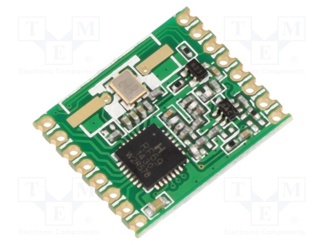 Module: RF; FM transceiver; FSK; 433.92MHz; SPI; 1.8÷3.6VDC; 20dBm