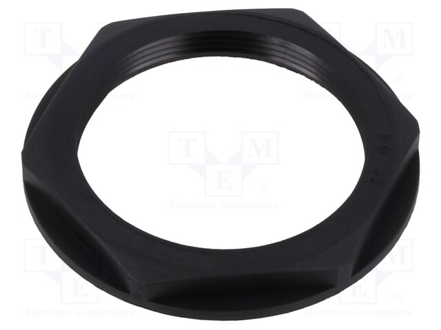 Nut; PG42; polyamide; UL94V-2; 65mm; black; -20÷100°C; Thread: PG