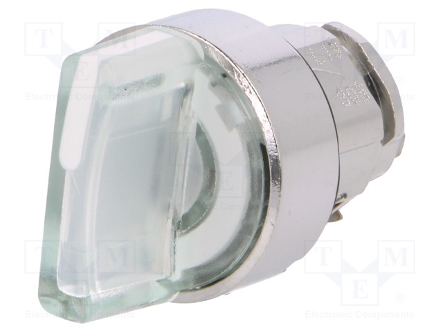 Switch: rotary; Stabl.pos: 2; 22mm; white; Illumin: LED; IP66; Pos: 2