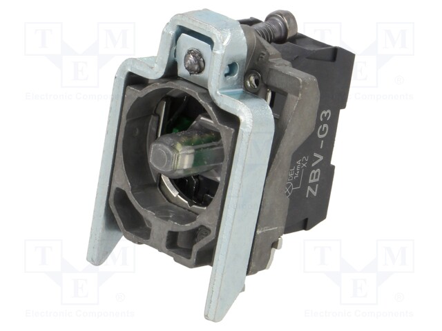 Contact Block, SPST - NO, Screw Clamp, 1 Pole, 6 A, 120 V