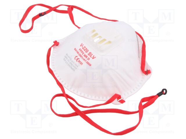 Dust respirator; FFP2 NR D; disposable,with valve; 10pcs.