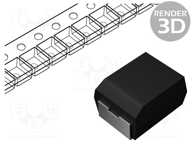 Capacitor: tantalum-polymer; 2.2uF; 50VDC; Case: B; 1311; ESR: 150mΩ